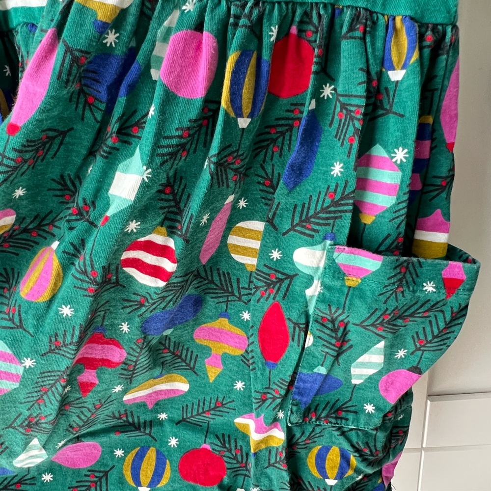 Hanna Andersson Christmas Ornaments Stripe Dress